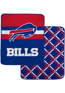 Buffalo Bills Center Half Stripe Sherpa Blanket