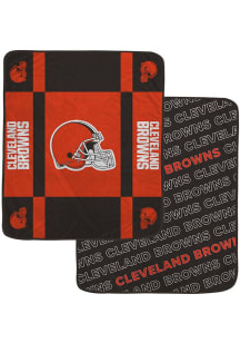 Cleveland Browns Reverse Block Wordmark Fleece Blanket