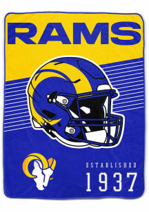 Los Angeles Rams Helmet Stripes Fleece Blanket