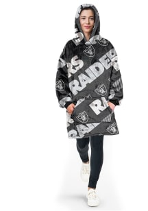 Las Vegas Raiders Repeat Logo Hoodie Sherpa Blanket