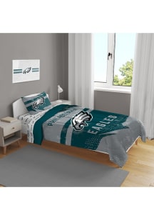 Philadelphia Eagles Slanted Stripe 4 Piece Bed in a Bag