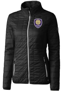 Cutter and Buck Orlando City SC Womens Black Rainier PrimaLoft Heavy Weight Jacket