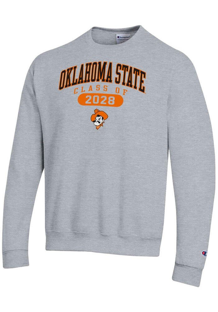 Champion Oklahoma State Cowboys Mens GREY HEATHER Class of