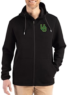 Mens Oregon Ducks Black Cutter and Buck Epic Comfort Full Zip Light Weight Jacket