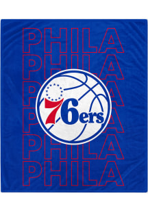 Philadelphia 76ers Echo Team Wordmark Plush Fleece Blanket