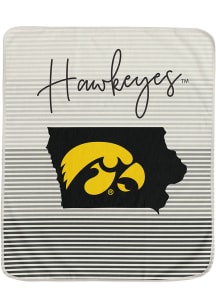 Iowa Hawkeyes State Stripe Fleece Blanket