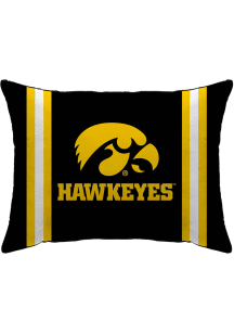Black Hawkeyes 20x26 Standard Logo Bed Pillow