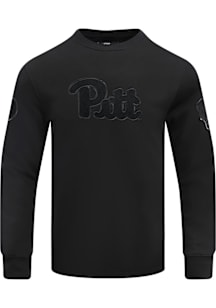Pro Standard Pitt Panthers Mens Black Triple Black Long Sleeve Fashion Sweatshirt