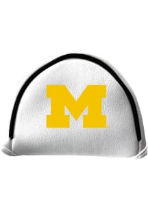 White Michigan Wolverines Mallet Putter Cover