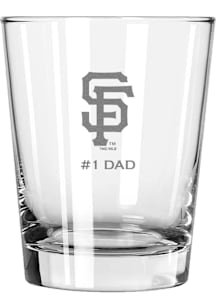 San Francisco Giants Dad 15oz Rock Glass - White