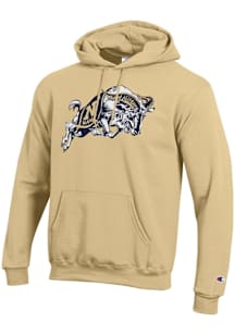 Champion Navy Midshipmen Mens Gold Mascot Long Sleeve Hoodie
