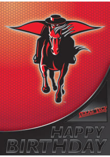 Texas Tech Red Raiders Team Logo Birthday Card