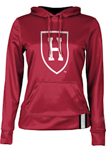 ProSphere Harvard Crimson Womens Crimson Solid Hooded Sweatshirt