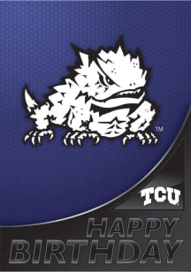 TCU Horned Frogs Birthday Card