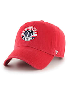 47 Washington Wizards Alt Ball Logo Clean Up Adjustable Hat - Red