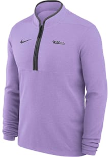 Nike K-State Wildcats Mens Lavender Victory Long Sleeve Qtr Zip Pullover
