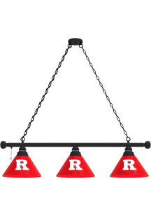 Black Rutgers Scarlet Knights 3 Shade Billiard Lamp
