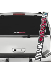Red Indiana Hoosiers Long Text Decal