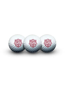 Indiana Hoosiers 2025 National Champs 3pk Golf Balls