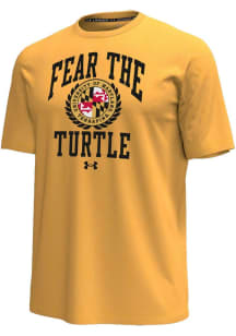 Maryland Terrapins Gold Under Armour Icon Short Sleeve Fashion T Shirt