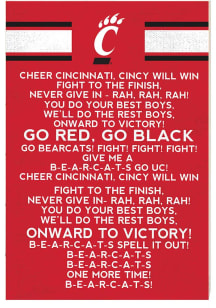 KH Sports Fan Cincinnati Bearcats Fight Song Sign