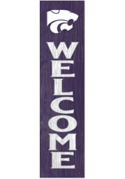 KH Sports Fan K-State Wildcats Porch Leaner Sign