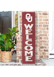 KH Sports Fan Oklahoma Sooners Porch Leaner Sign