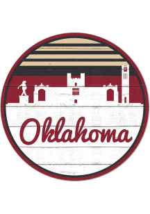KH Sports Fan Oklahoma Sooners Uscape Circle Sign Sign