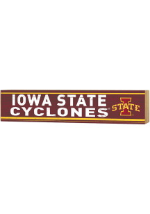 KH Sports Fan Iowa State Cyclones Spirit Block Sign
