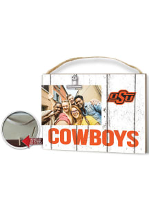 Oklahoma State Cowboys Weathered Clip Picture Frame