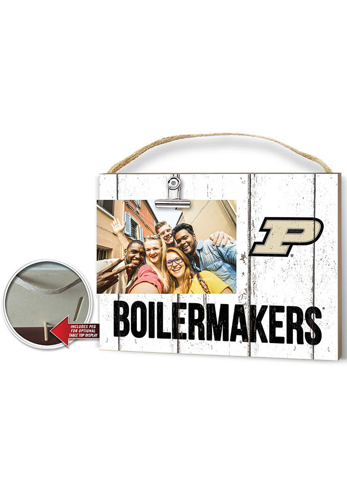 Purdue Boilermakers Weathered Clip Picture Frame