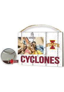 Iowa State Cyclones Weathered Clip Picture Frame