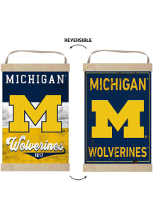 KH Sports Fan Michigan Wolverines Reversible Banner Sign