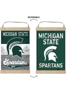KH Sports Fan Michigan State Spartans Reversible Banner Sign