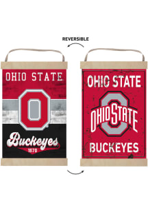 KH Sports Fan Ohio State Buckeyes Reversible Banner Sign