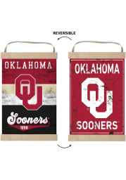 KH Sports Fan Oklahoma Sooners Reversible Banner Sign