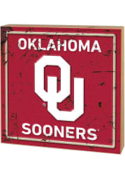 KH Sports Fan Oklahoma Sooners Rusted Block Sign
