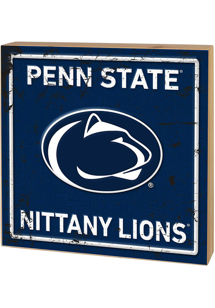 KH Sports Fan Penn State Nittany Lions Rusted Block Sign