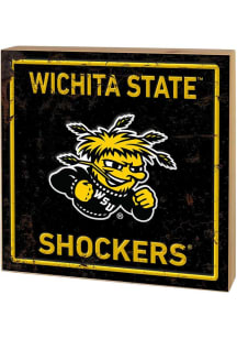 KH Sports Fan Wichita State Shockers Rusted Block Sign
