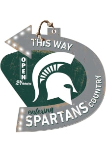 KH Sports Fan Michigan State Spartans Arrow Sign