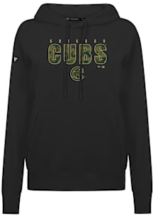 Levelwear Chicago Cubs Womens Black Adorn Protect Hooded Sweatshirt
