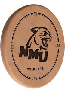 Northern Michigan Wildcats Laser Engraved Sign - Brown