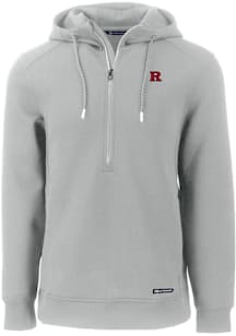 Cutter and Buck Rutgers Scarlet Knights Mens Ash Roam Hood
