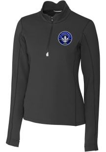 Cutter and Buck Montreal Impact Womens Black Traverse Qtr Zip Pullover
