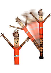 Oklahoma State Cowboys Black Outdoor Inflatable Scarecrow team color and team logo