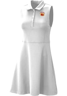 Columbia Iowa State Cyclones Womens White Heat Seal Match Short Sleeve Dress