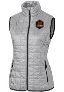 Cutter and Buck Houston Dynamo Womens Grey Rainier PrimaLoft Vest