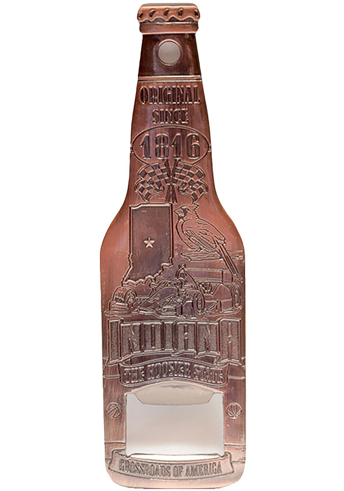 Indiana Copper Bottle Opener Magnet