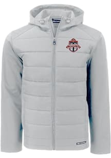 Mens Toronto FC Cutter and Buck Mens Evoke Hood Heavyweight Jacket - Grey