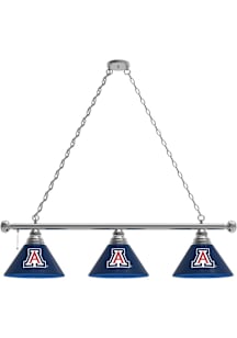Arizona Wildcats 3 Shade Silver Billiard Lamp